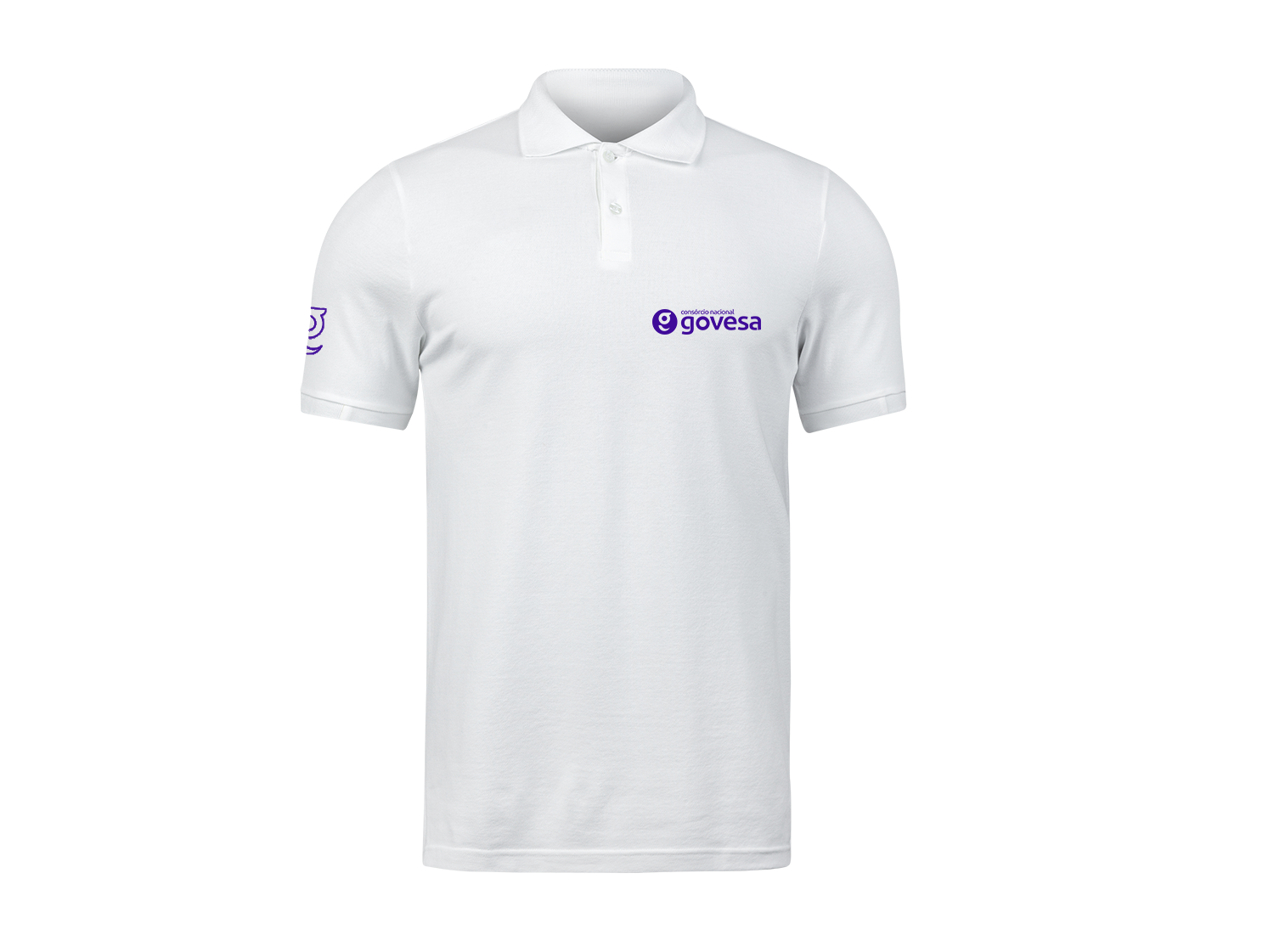 Camiseta Polo personalizada com bordado e silk.