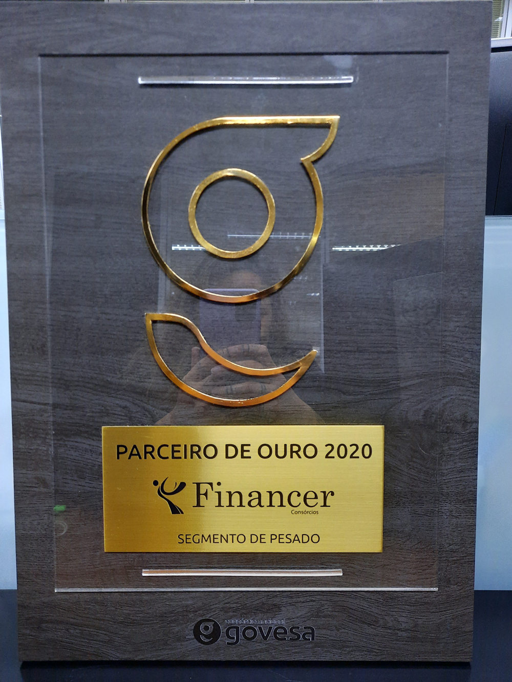 Placa Parceiro de Ouro